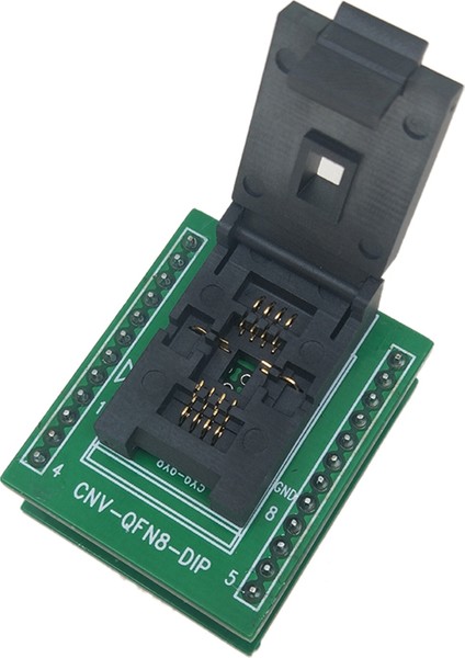 Qfn8 Dfn8 Wson8 Programlama Soketi Pin Aralığı 1.27MM Ic Gövde Boyutu 6x8 mm Kapaklı Test Soketi Zıf Adaptörü Kelivn Soket (Yurt Dışından)