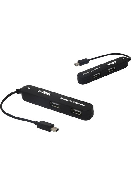 SL-U92 USB Mini 5pin M To 4 Port Otg Hup