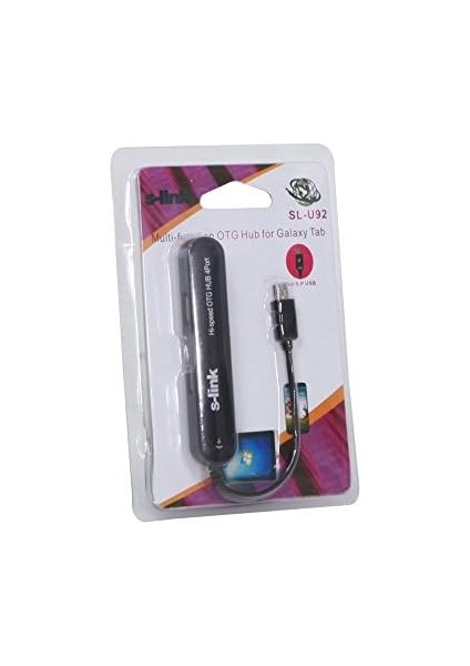 SL-U92 USB Mini 5pin M To 4 Port Otg Hup
