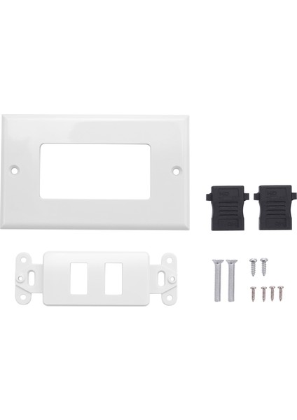 HDMI 2 Bağlantı Noktalı Duvar Yüz Plakası Panel Çıkışı 1080P Kapak Çoğaltıcı Soketi Sıcak (Yurt Dışından) modelleri
