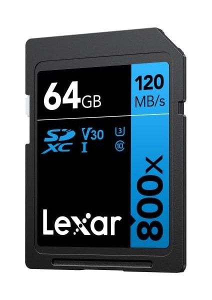 64GB Professional 800X Sdxc™ Uhs-I Cards, Up To 120MB/S Read 45MB/S Write C10 V30 U3