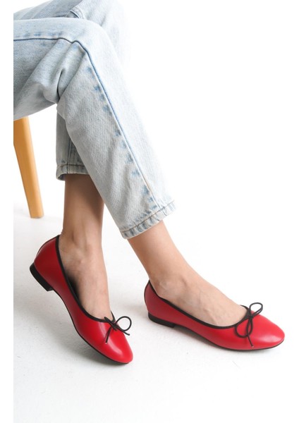 Palm Kırmızı Cilt Extra Yumuşak Kadın Babet fiyatları