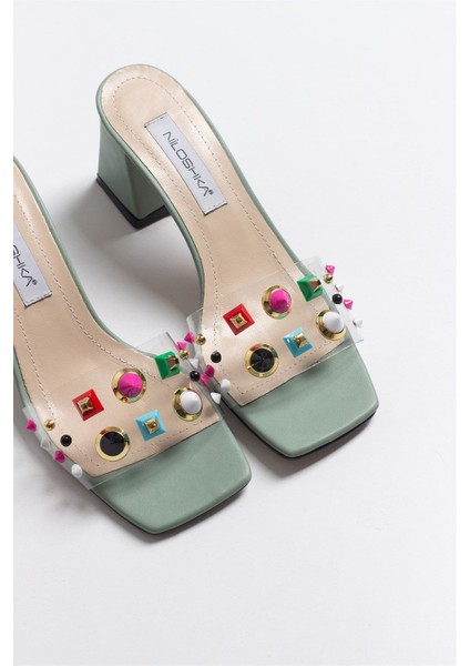 Sıdney Mint Transparent Slipper
