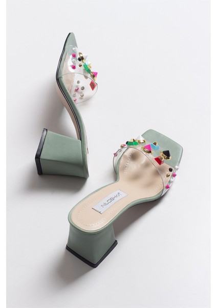 Sıdney Mint Transparent Slipper
