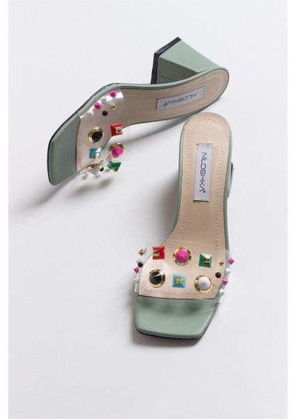 Sıdney Mint Transparent Slipper
