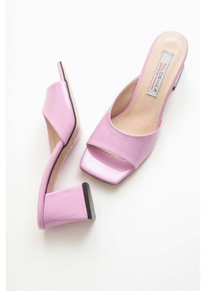 Dublın Kadın Terlik Lila Rugan Suni Deri Yaz Sezonu İçin Konforlu Tasarım