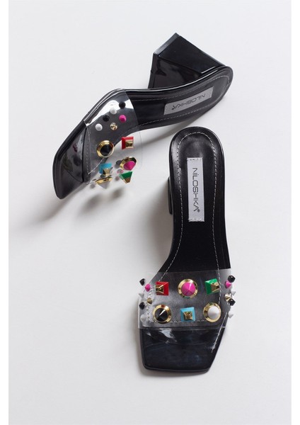 Sıdney Blakc Transparent Slipper