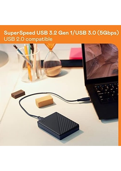 4tb My Passport Taşınabilir Harici Hard Disk, Siyah, BPKJ0040BBK, Wesn
