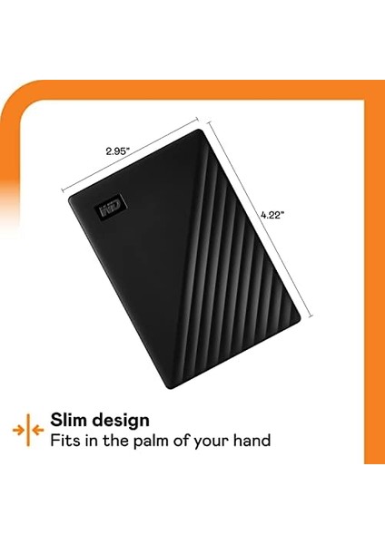 4tb My Passport Taşınabilir Harici Hard Disk, Siyah, BPKJ0040BBK, Wesn