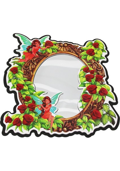Desenli Aynalı Duvar Sticker