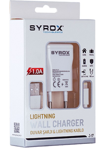 Iphone USB Set Lıghtnıng Ev Şarj Aleti 1.0A
