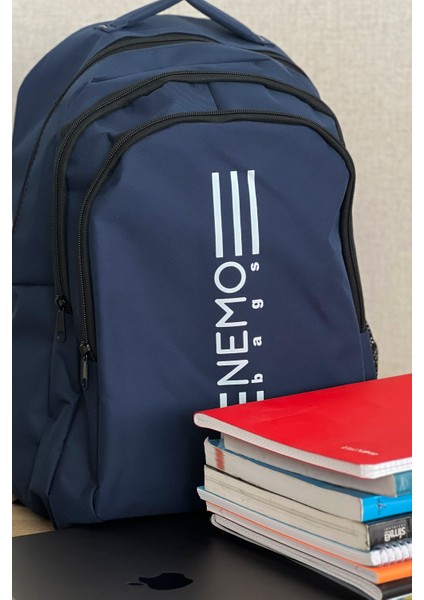 Nemo Bags Lacivert Sırt Çantası Büyük Boy Okul Spor Çantası, 16,9 Inç, 45X30X15CM 24 Lt fiyatları