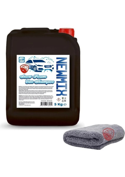 5kg Snow Foam Cilalı Oto Araba Şampuanı Oto Kurulama Bezi 50X70CM