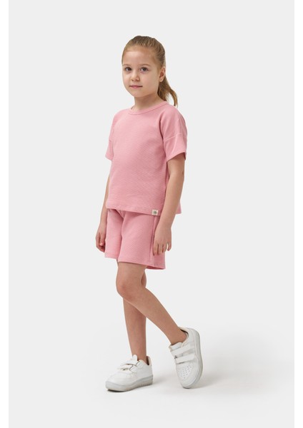 Oversize Düşük Kol Şortlu Unisex Ikili Takım