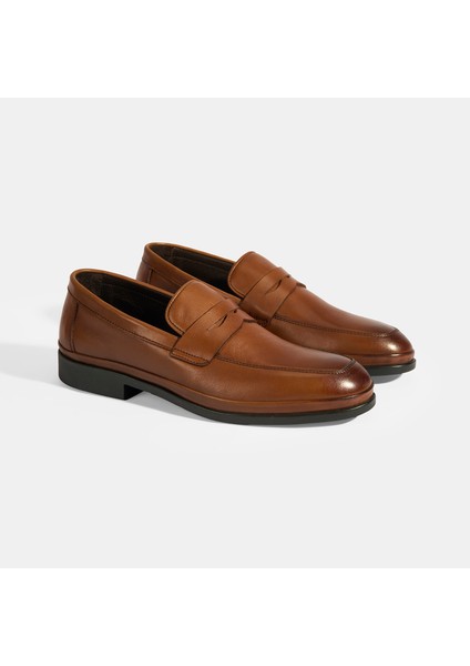 Jamella Taba Erkek Aerocomfort Deri Loafer