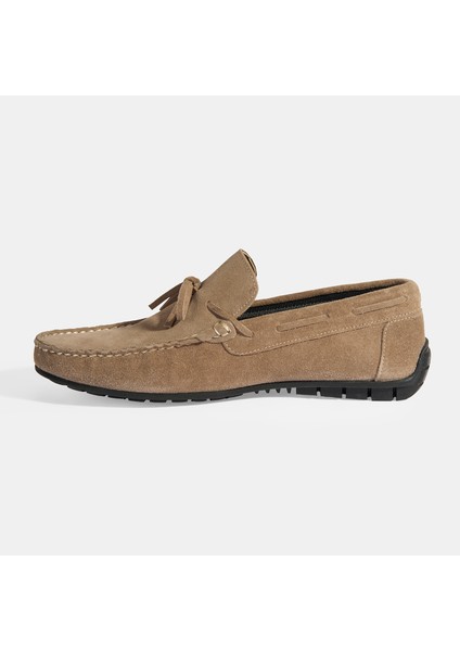 Calandra Kum Erkek Bağcık Detaylı Slip-On Süet Loafer