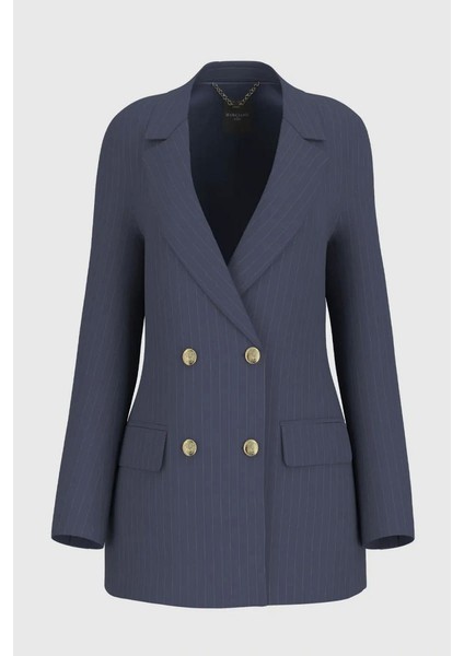 Kadın Lacivert Sidney Blazer Ceket