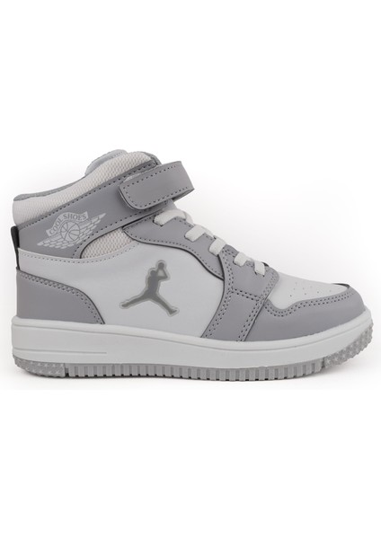 Garantili Çocuk Uzun Sneaker Spor Ayakkabı Ortopedik 26-27-28-29-30-31-32-33-34-35 Numara Buz Renk