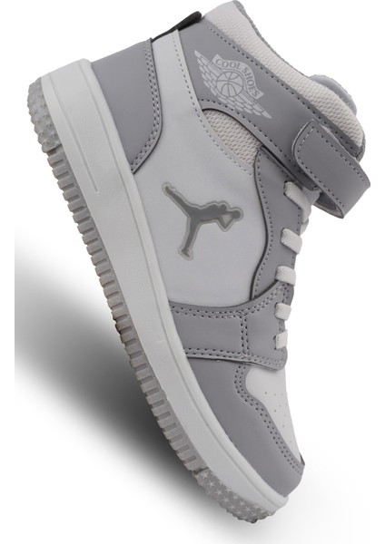 Garantili Çocuk Uzun Sneaker Spor Ayakkabı Ortopedik 26-27-28-29-30-31-32-33-34-35 Numara Buz Renk fırsatları