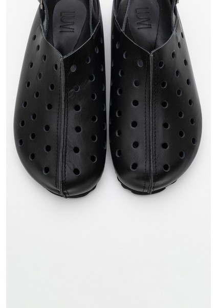 Justa Siyah Cilt Hakiki Deri Kadın Sandalet fiyatları