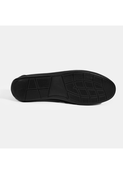 Jovian Siyah Erkek Deri Slip-On Loafer