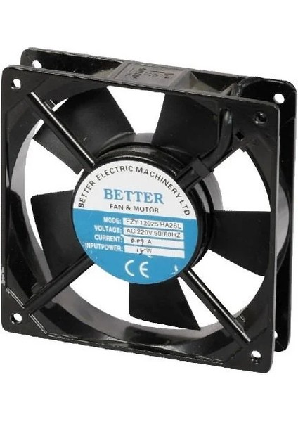 120X120X25 220V Ac 5 Kanatlı Better Fan