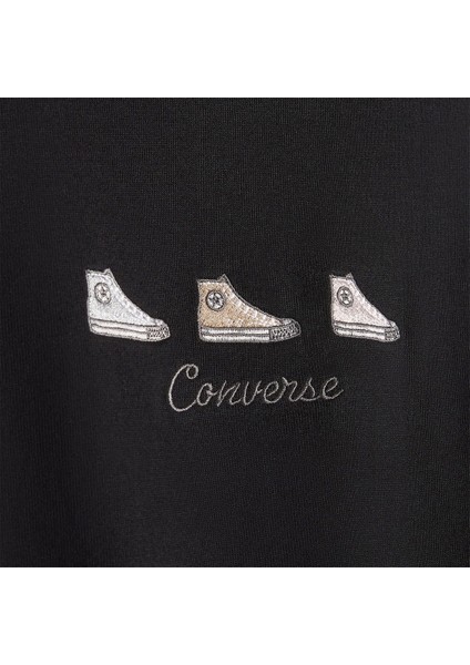 High Tops Kadın Ekru Yuvarlak Yaka Tişört