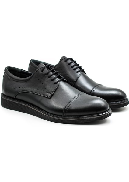 Milanex Hakiki Deri Siyah Erkek Klasik Ayakkabı indirimleri