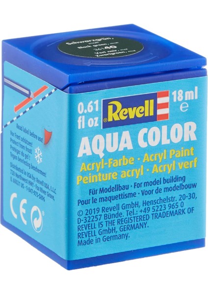 - Su Bazlı Maket Boyası Siyah Yeşil Mat 18 ml (36140)