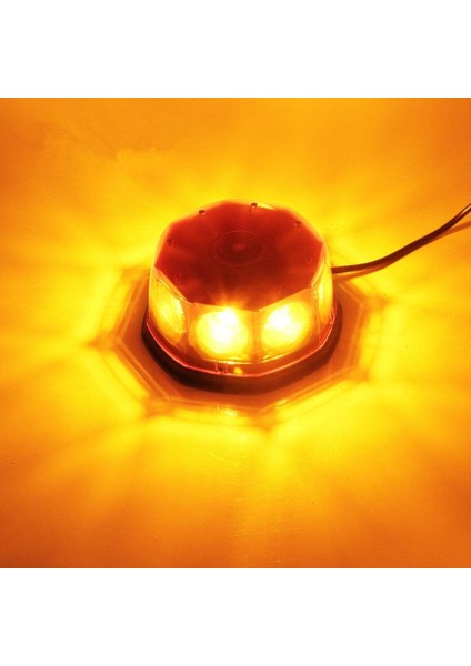 Mıknatıslı Tepe Lambası Cree Ledli Yuvarlak Sarı/sarı 12V / LAIK111