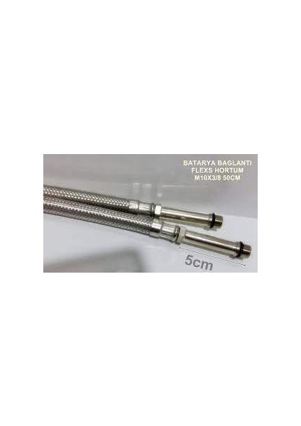 Baglantı Su Fleks Hortum Uzun Girişli M10X3/8-60 cm 1 Adet (5 cm) fiyatları