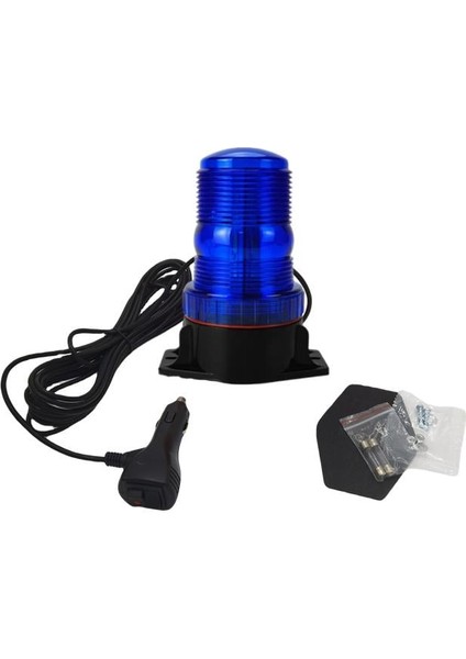 7 Fonksiyonlu Tepe Lambası Çakarlı Mıknatıslı Dikey Model 12-30V Mavi / LAIK537-3