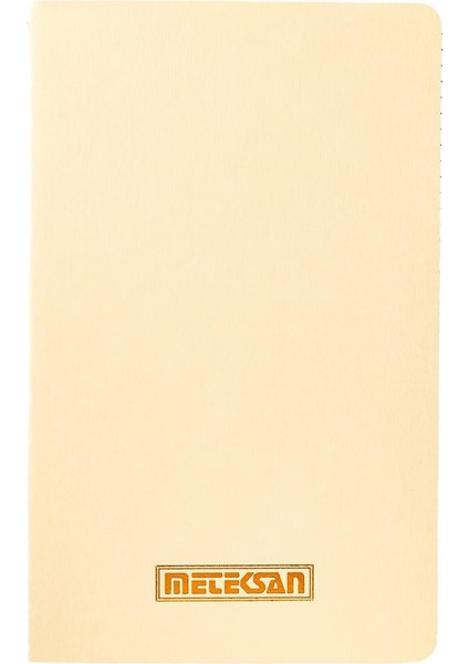 Notes 13X21 cm Karton Kapaklı Iplik Dikişli Defter, 24 Yaprak, Düz, Bej
