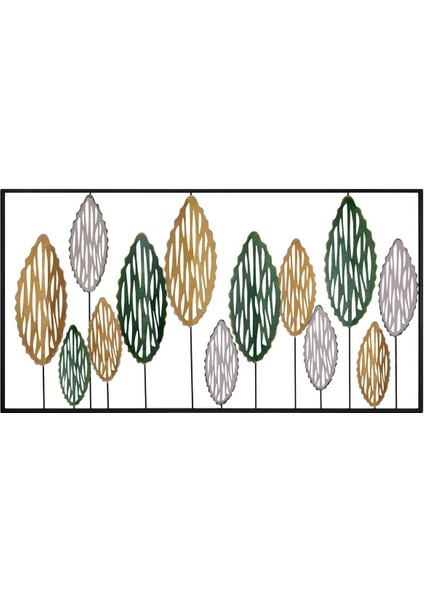 Leafes Metal Duvar Tablosu, Metal Çiçekli Duvar Dekorasyonu, Otel Ev Ofis Duvar Süsü modelleri