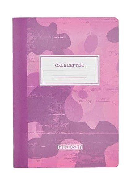 A5 Çizgili Okul Defteri, Pembe Kamuflaj 40 Yaprak fiyatları