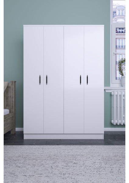 Abete-4 Kapılı Beyaz Gardırop fiyatları