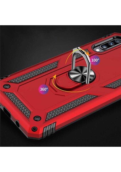 Huawei P Smart Pro 2019 Kılıf Zore Vega KAPAK-KIRMIZI-8682314006118-OTNV45851