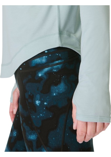 Breathe Easy Long Sleeve Top Kadın Mavi Koşu Tişört fırsatları
