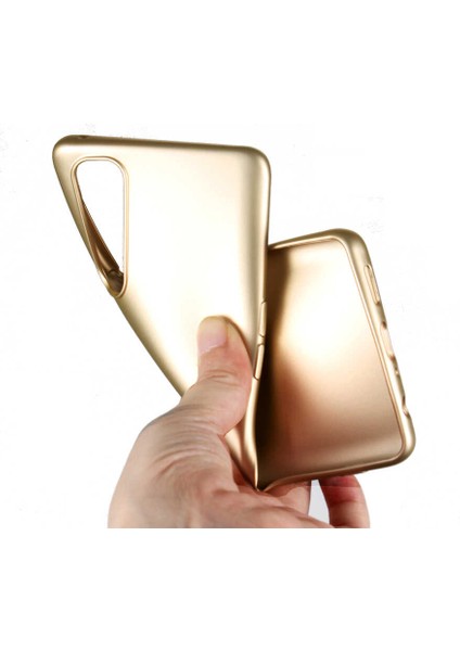 Oppo Reno 4 Pro Kılıf Zore Premier Silikon KAPAK-GOLD-8682314074636-OTNV46335