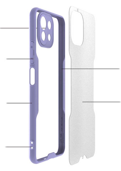 Xiaomi Mi 11 Lite Kılıf Zore Parfe KAPAK-SIYAH-8682314121224-OTNV53064