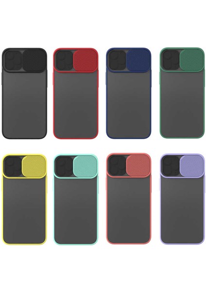 Apple iPhone 12 Mini Kılıf Zore Lensi Kapak-Koyu YEŞIL-8682314054966-OTNV46217