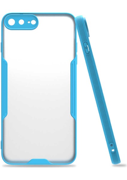 Apple iPhone 8 Plus Kılıf Zore Parfe KAPAK-MAVI-8682314067584-OTNV45594