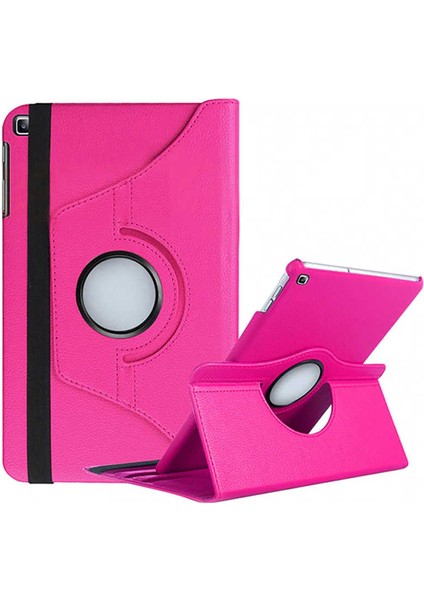 Galaxy Tab A 8.0 2019 T290 Uyumlu Dönebilen Standlı Kılıf-Pembe