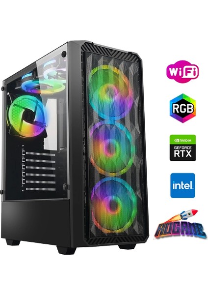 I7 13700F 16GB Ddr4 1tb M2 8gb RTX3050 Oyun Bilgisayarı