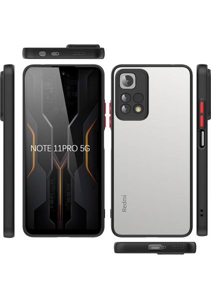 Xiaomi Redmi Note 11 Pro 5g Kılıf Zore Hux KAPAK-SIYAH-8680436668450-OTNV87226
