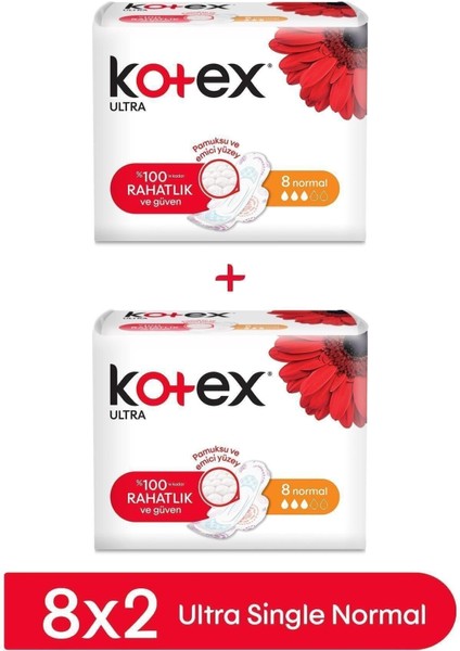 Ultra Single Normal Ped 8'li x 2