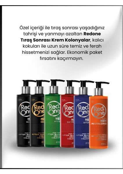 Tıraş Sonrası Krem Kolonya 400 ml Fresh Koku 80 Derece Erkek Cilt Bakımı Tahriş Önleyici
