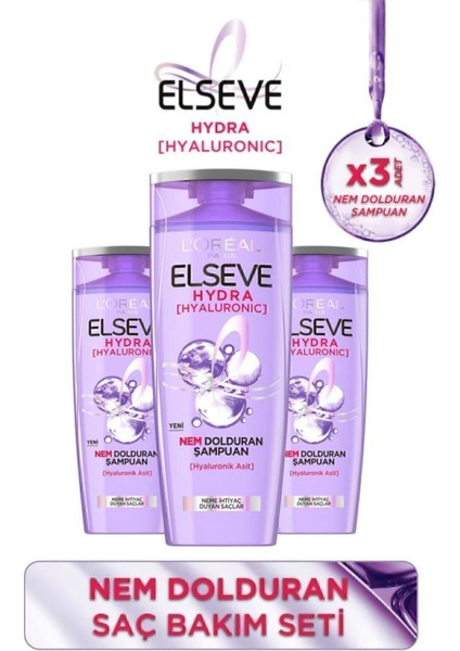 Hydra Nem Dolduran Şampuan 360 ml 3'lü Set
