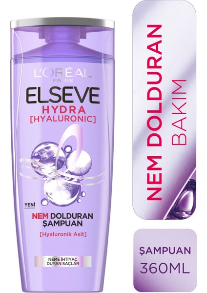 Hydra Nem Dolduran Şampuan 360 ml 3'lü Set