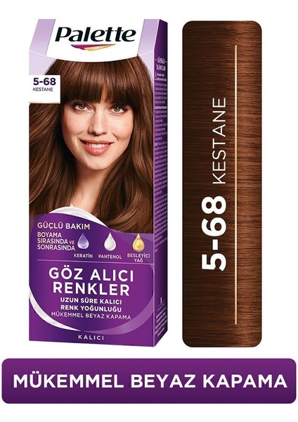 Göz Alıcı Renkler Kestane Saç Boyası 5-68 Saç Boyası